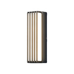 Modern Outdoor Linear Wall Light – Black Aluminum LED Sconce