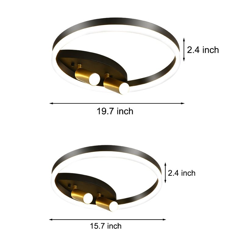 Modern LED Ceiling Light with Adjustable Spotlights for Contemporary Interiors