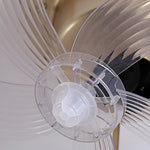 Round Dimmable Led Silent Ceiling Fan Light With Remote Control