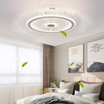 Modern Bladeless Ceiling Fan with Dimmable LED Light for Contemporary Interiors