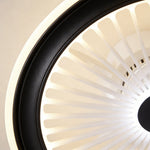 Modern Bladeless Ceiling Fan with Dimmable LED Light for Contemporary Interiors