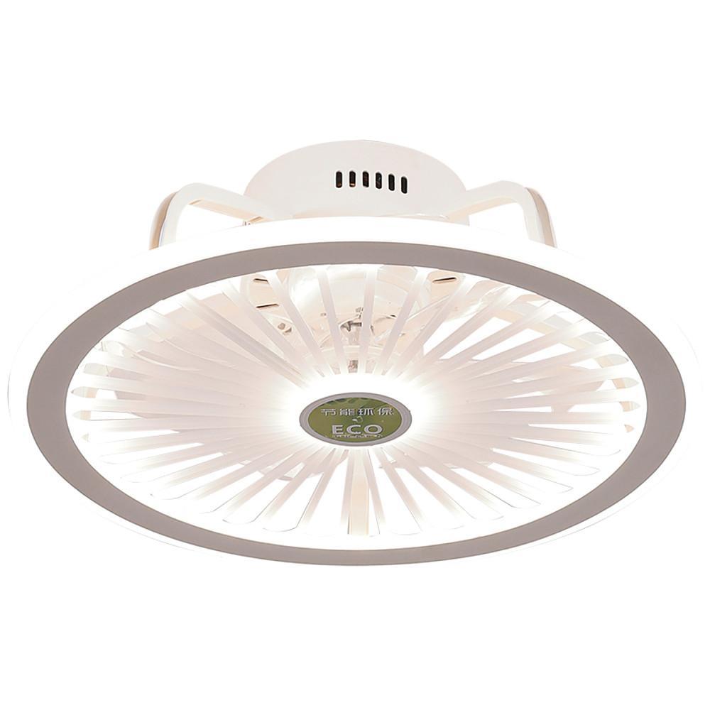 Modern Bladeless Ceiling Fan with Dimmable LED Light for Contemporary Interiors