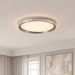 Lumina Round Flush Mount LED Ceiling Light in Minimalist Aluminum
