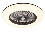 Lumina Round Flush Mount LED Ceiling Fan with Remote – Modern Bladeless Design