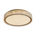 Luxury Crystal Flush Mount Ceiling Light with Chrome Frame and LED