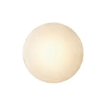 Round Glass Shell Design Wall Sconce Modern Bedside Study Wall Lamp