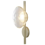 Round Glass Shell Design Wall Sconce Modern Bedside Study Wall Lamp