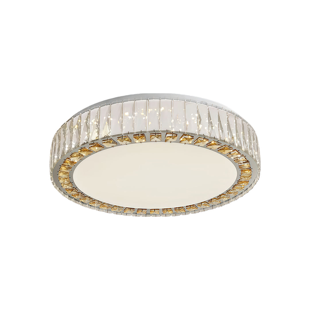 Lumière Cristalline Modern Crystal Ceiling Light in Chrome