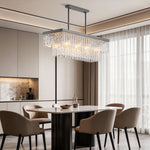 Modern Minimalist Full-Copper Chandelier with Clear Glass Shades