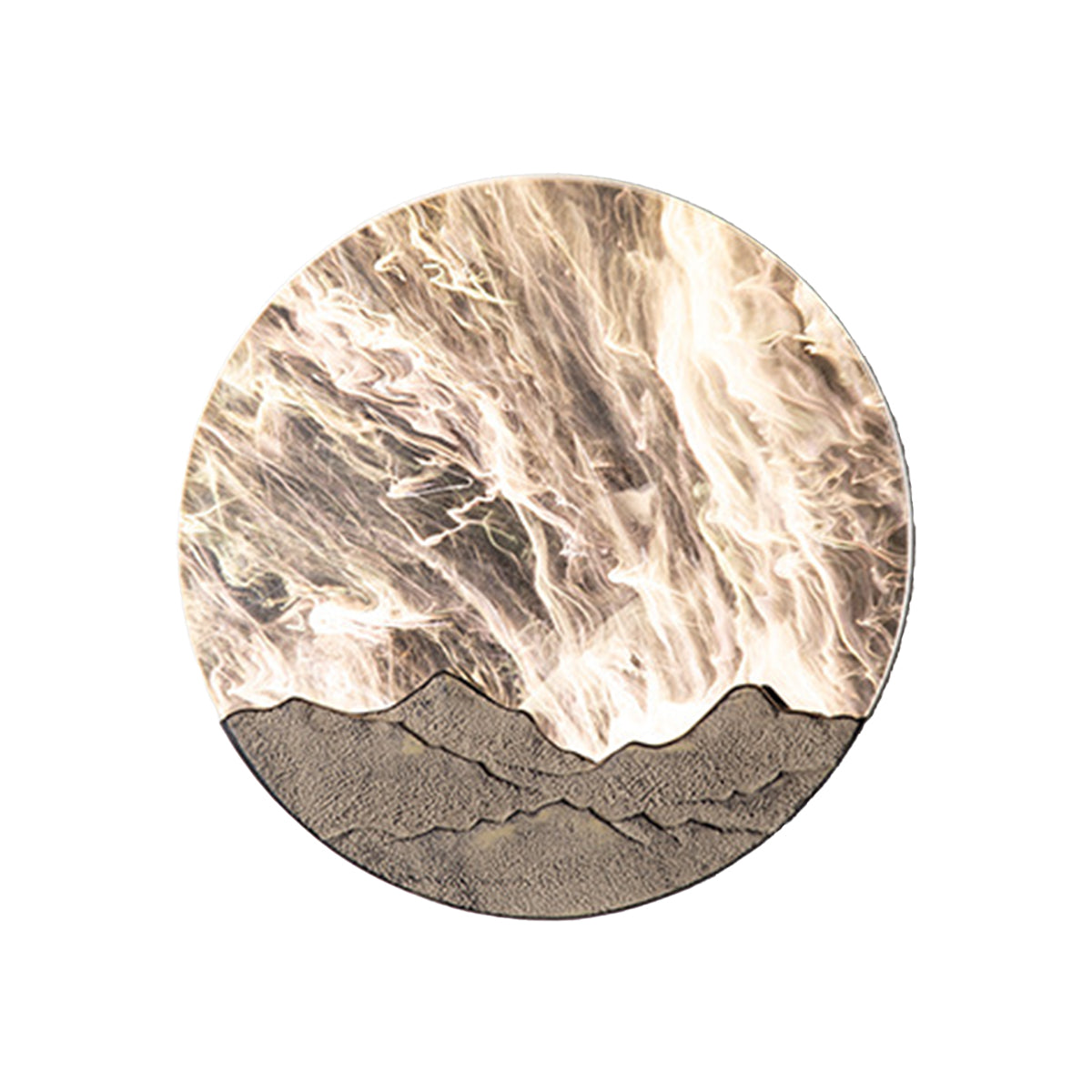 Aurelia Round LED Outdoor Wall Sconce in Matte Black