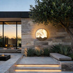 Aurelia Round LED Outdoor Wall Sconce in Matte Black