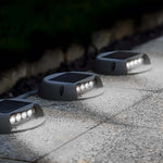 Modern Round Solar LED Step Light for Outdoor Deck and Stair Illumination