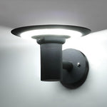 Round Ufo Shaped Solar Outdoor Wall Lamp