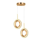 Aurelia Water Drop LED Pendant Light — Modern Minimalist Chandelier in Gold