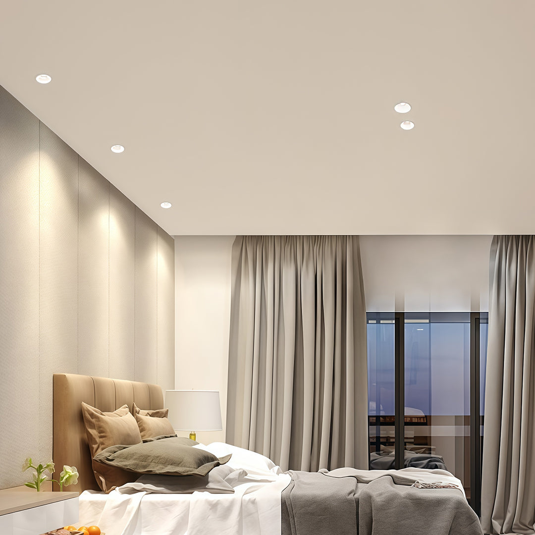 Adjustable Recessed Downlight with Anti-Glare Honeycomb Mesh