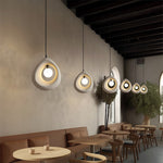 Wabi-Sabi Japanese Pendant Light with Adjustable Cord