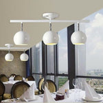 3 Light Bowled Metal Semi Flush Mount Ceiling Light Modern Bright