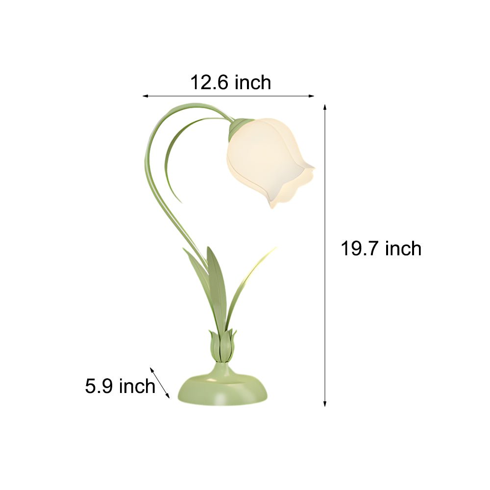Verdant Floral Desk Lamp with Tri-Tone Illumination for Refined Home Offices