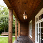 Industrial American Pendant Light with Adjustable Chain for Outdoor Living
