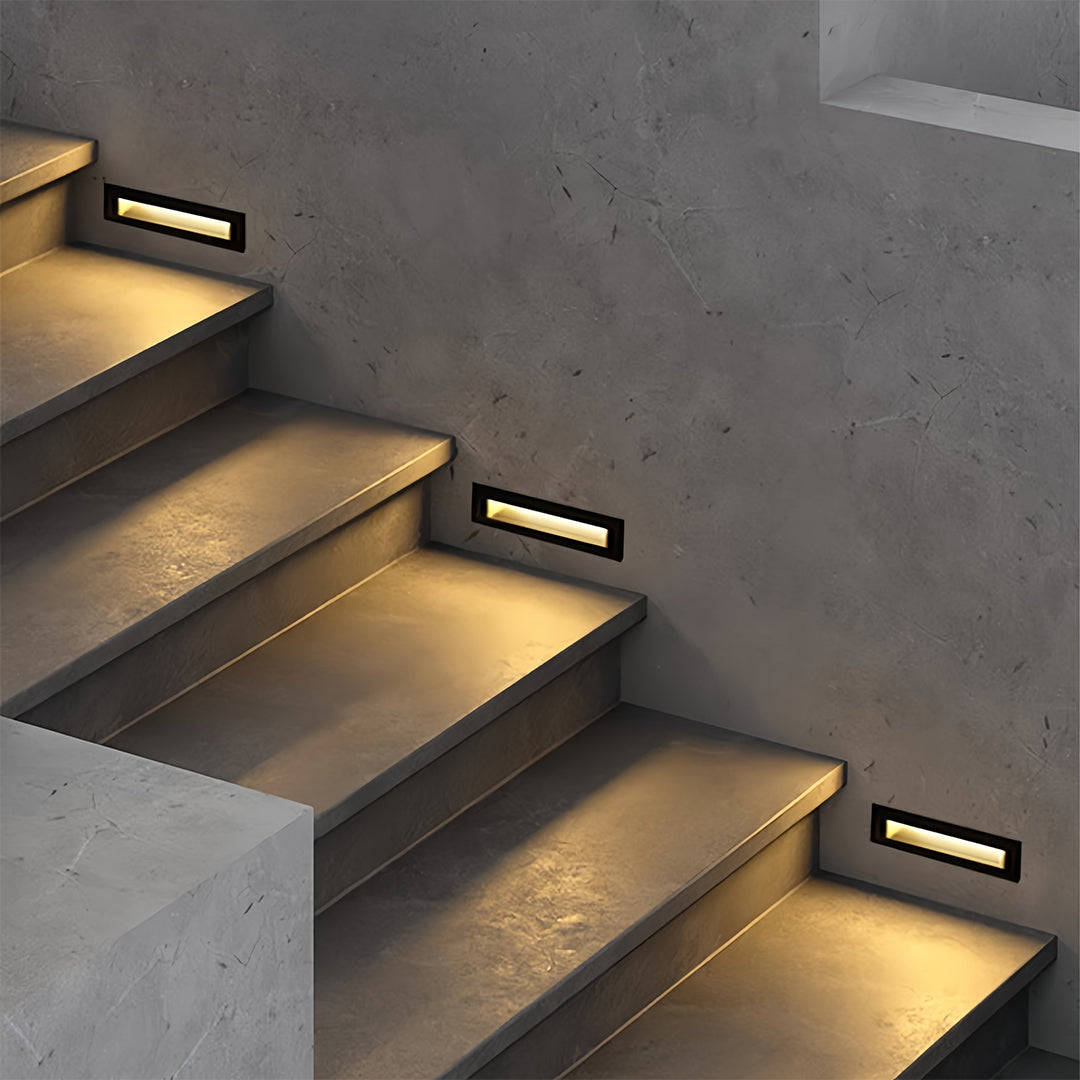Modern Outdoor Step Lights – Embedded Aluminum Deck Lighting for Pathways