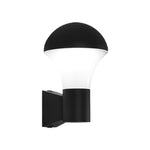 Modern Black Outdoor Wall Sconce with Warm LED Light, IP65 Waterproof