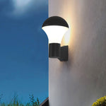 Modern Black Outdoor Wall Sconce with Warm LED Light, IP65 Waterproof