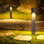 Minimalist Bollard Path Light – Black Aluminum Outdoor Landscape Lighting
