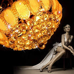 8 Light Modern Gold Silver Vintage Crystal Chandeliers For Living Room