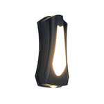 Outdoor Up and Down Wall Sconce with Dual LED Lighting in Black Aluminum