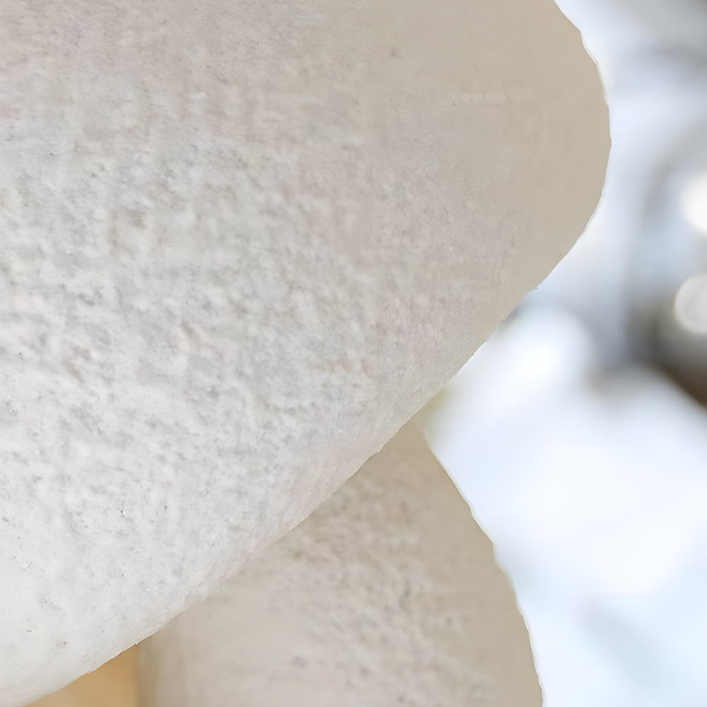 Mushroom Wall Sconce in Resin with Warm LED Glow