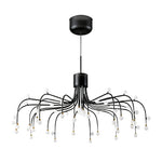 Modern Retro Adjustable LED Chandelier with Acrylic Shade