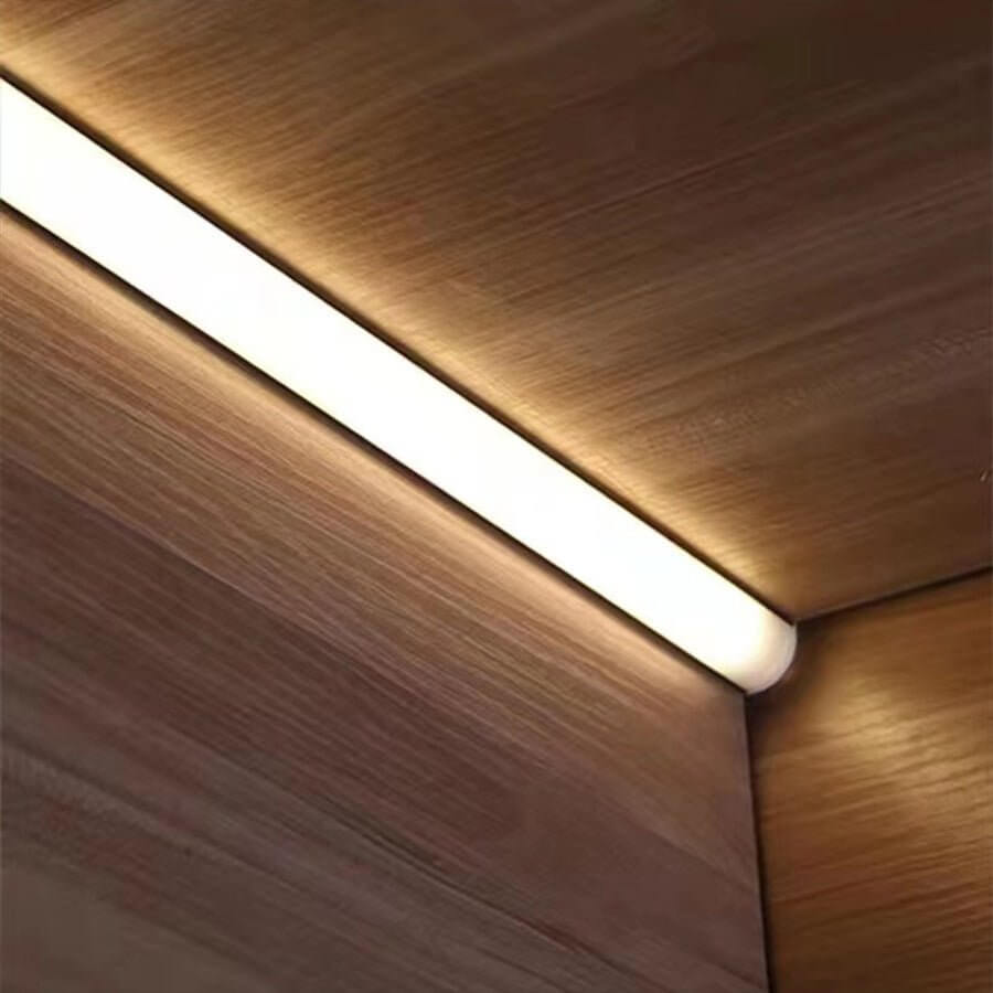 Seamless Corner LED Strip Light in Silicone for Architectural Interiors