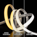 Seamless Corner LED Strip Light in Silicone for Architectural Interiors