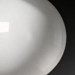 Semi-Sphere Outdoor Wall Sconce in White Metal and Clear Glass