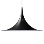 Semi Arch Pendant Light – Designer Aluminum Swag Lamp for Dining & Living Spaces