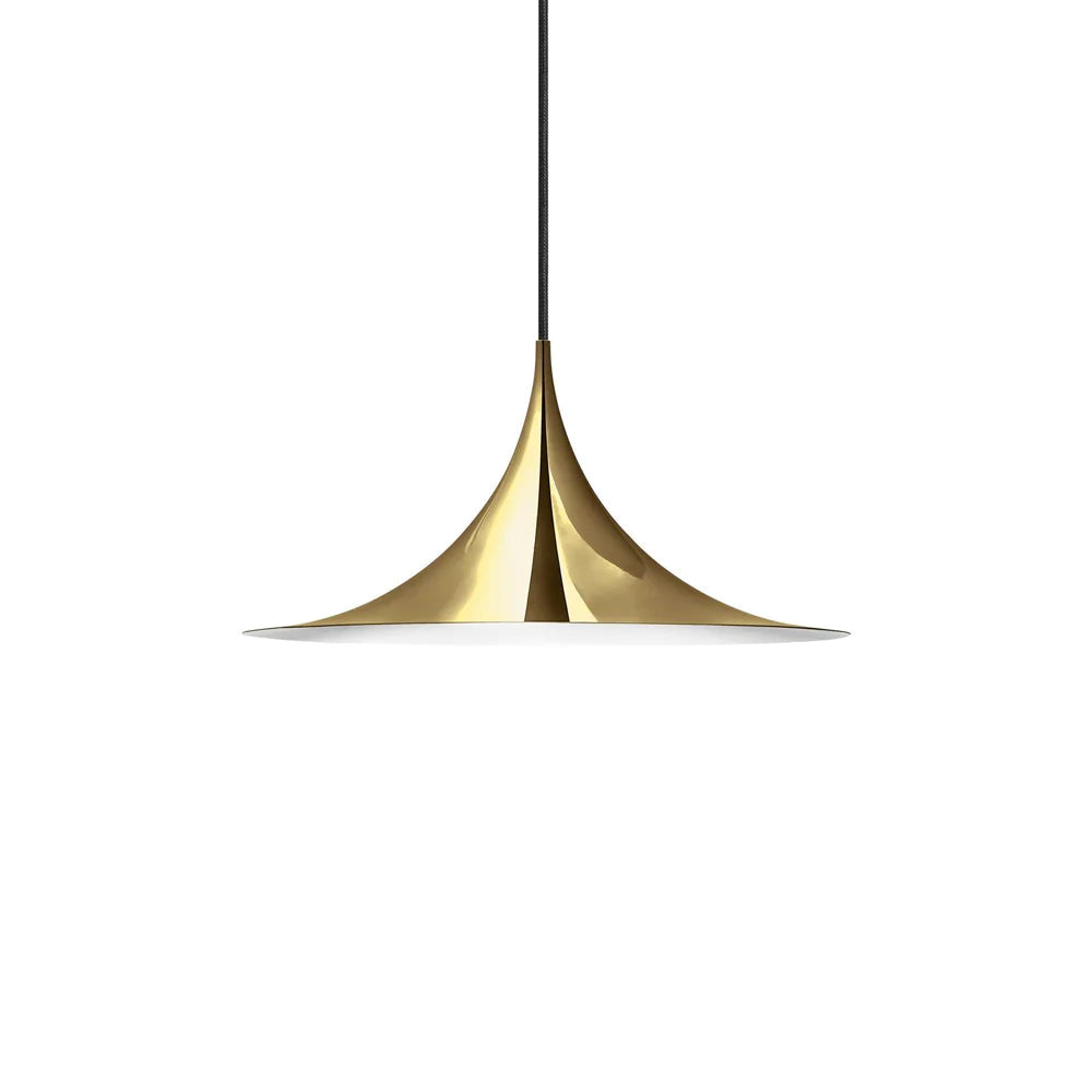 Semi Arch Pendant Light – Designer Aluminum Swag Lamp for Dining & Living Spaces