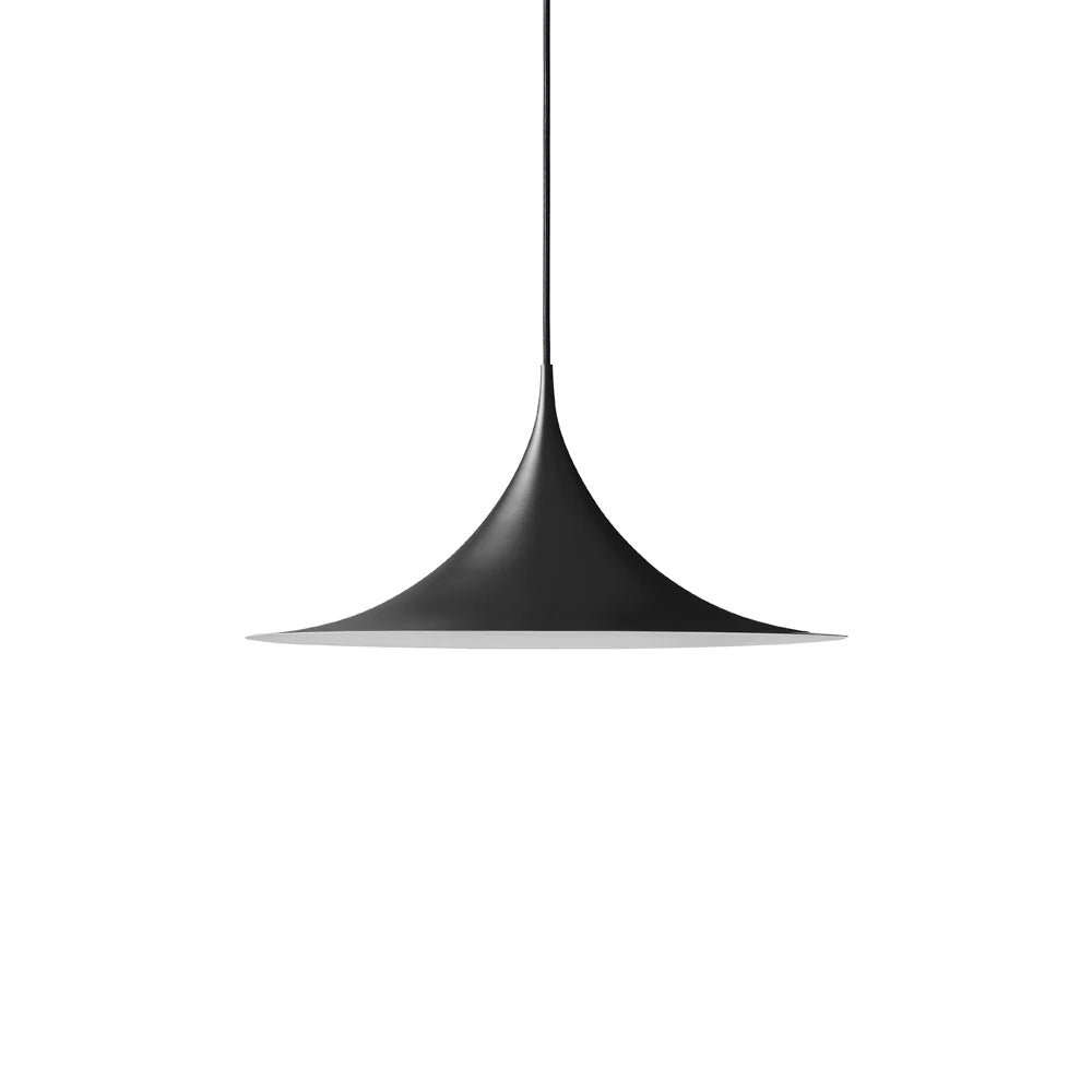 Semi Arch Pendant Light – Designer Aluminum Swag Lamp for Dining & Living Spaces