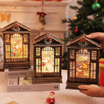 Nordic LED Christmas Table Lamp with Resin Ornament