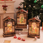 Nordic LED Christmas Table Lamp with Resin Ornament