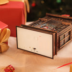 Nordic LED Christmas Table Lamp with Resin Ornament