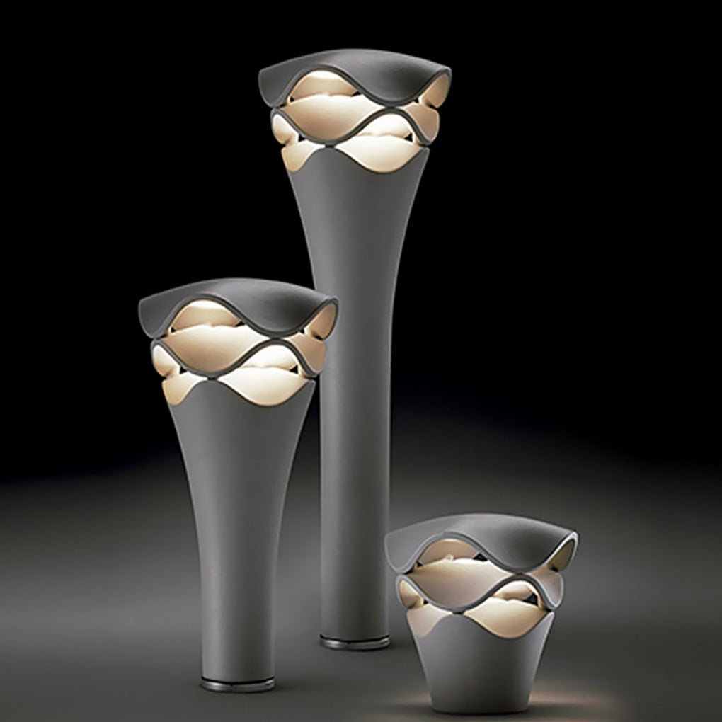 Wave Path Light – Modern Aluminum Bollard for Garden & Landscape