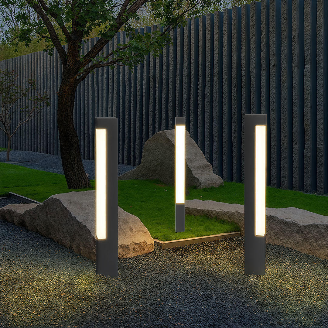 European Square Bollard Light – Waterproof LED Landscape Path Lamp