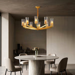 American Luxury Candle Chandelier in Brass, Chrome, or Black