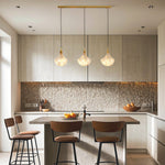 Shell Chandelier Modern Luxury Ceiling Light in Copper, Nickel, or Black