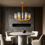 American Luxury Candle Chandelier in Brass, Chrome, or Black
