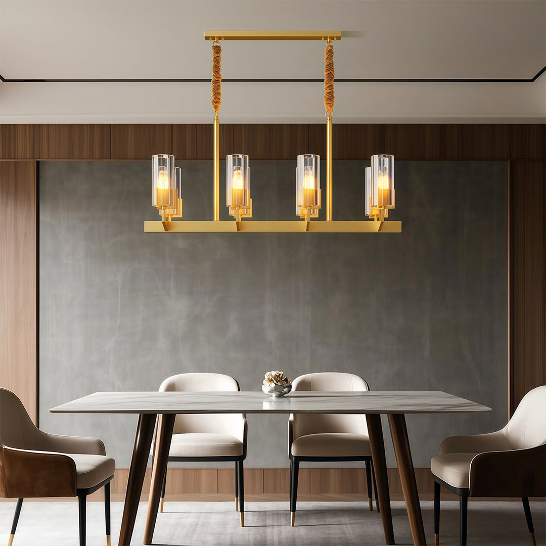 American Luxury Candle Chandelier in Brass, Chrome, or Black