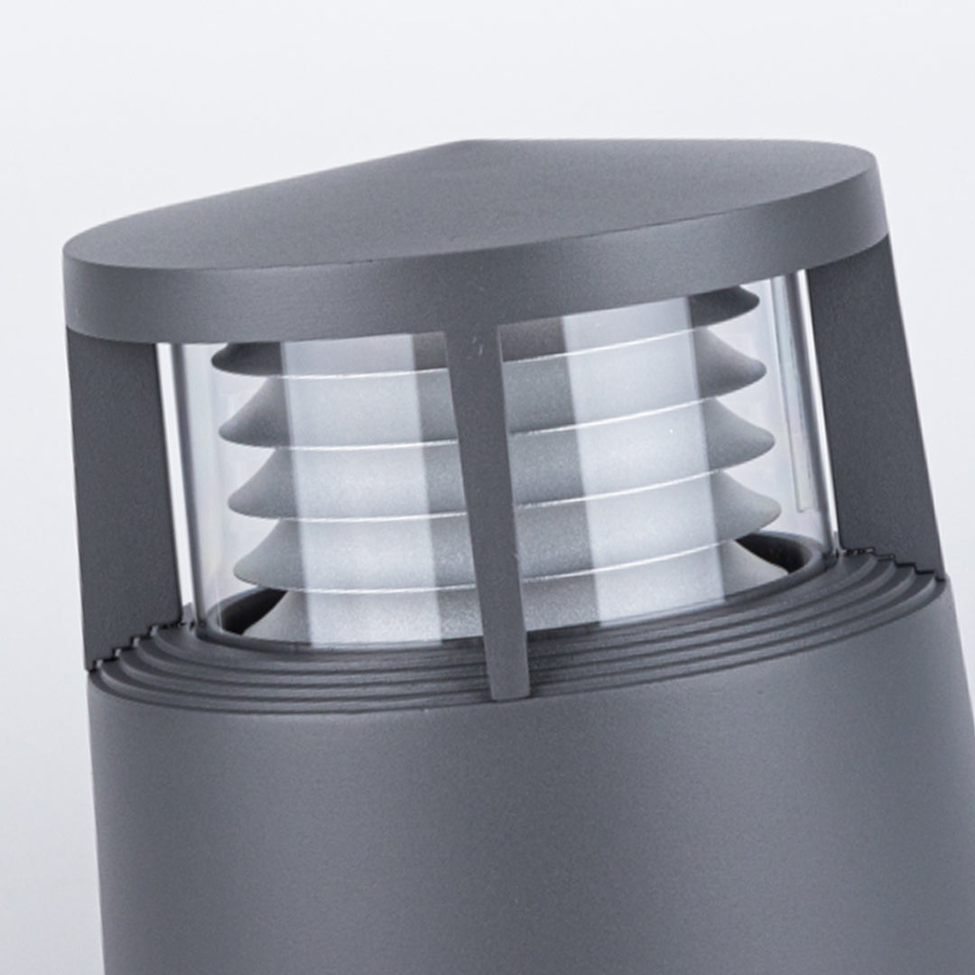 Nordic Minimalist LED Bollard Path Light in Sand Gray