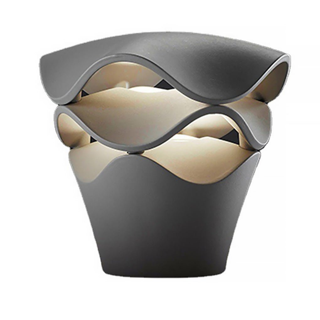 Wave Path Light – Modern Aluminum Bollard for Garden & Landscape
