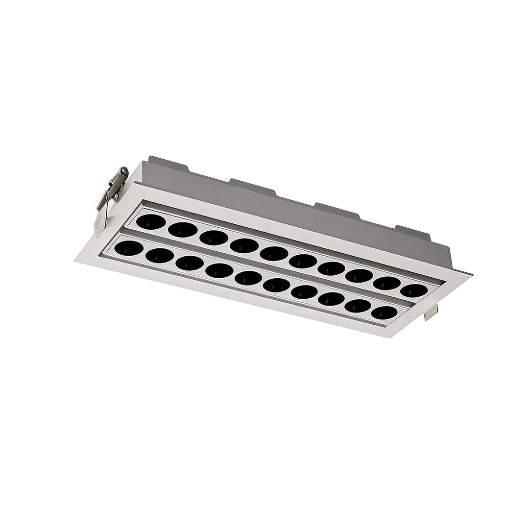 Recessed LED Spotlights with Adjustable Grille, Modern Architectural Linear Lighting