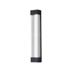 Linear Outdoor Wall Sconce – Waterproof LED Strip Light in Brushed Black